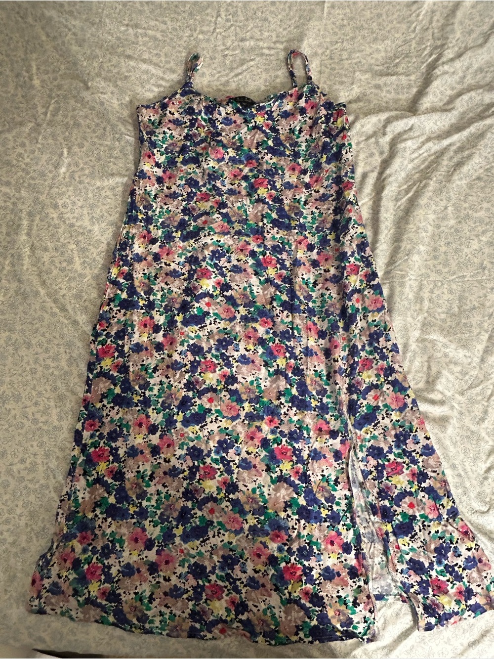 Trixxi Floral Rayon Slip Dress Size L